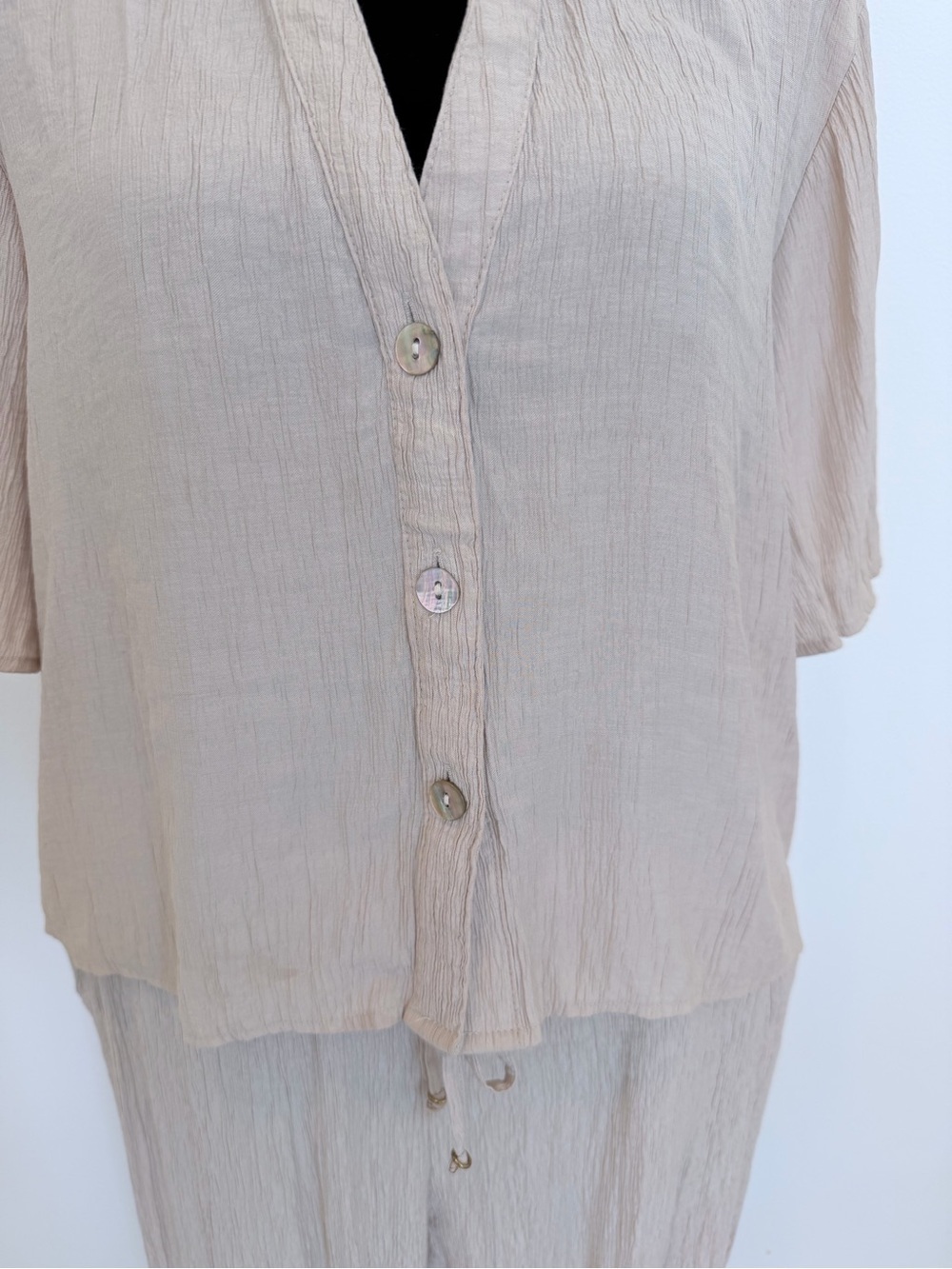 Zara Linen-Blend Pants Set (Top & Bottoms) - Picture 13 of 15